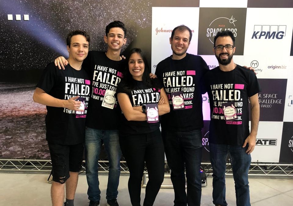 Equipe Massa ganhadora do NASA International Space Apps Challenge 2019
