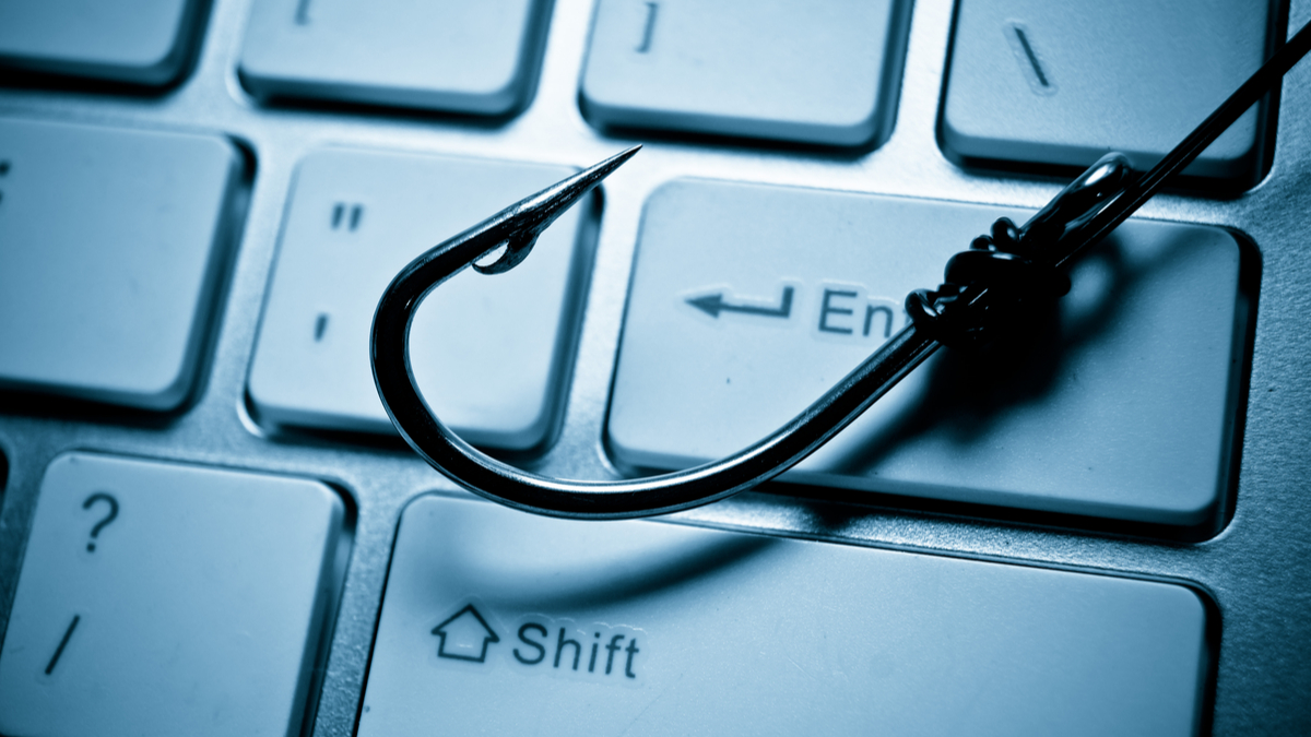 ataque phishing anzol cibersegurança, e-mail de phishing