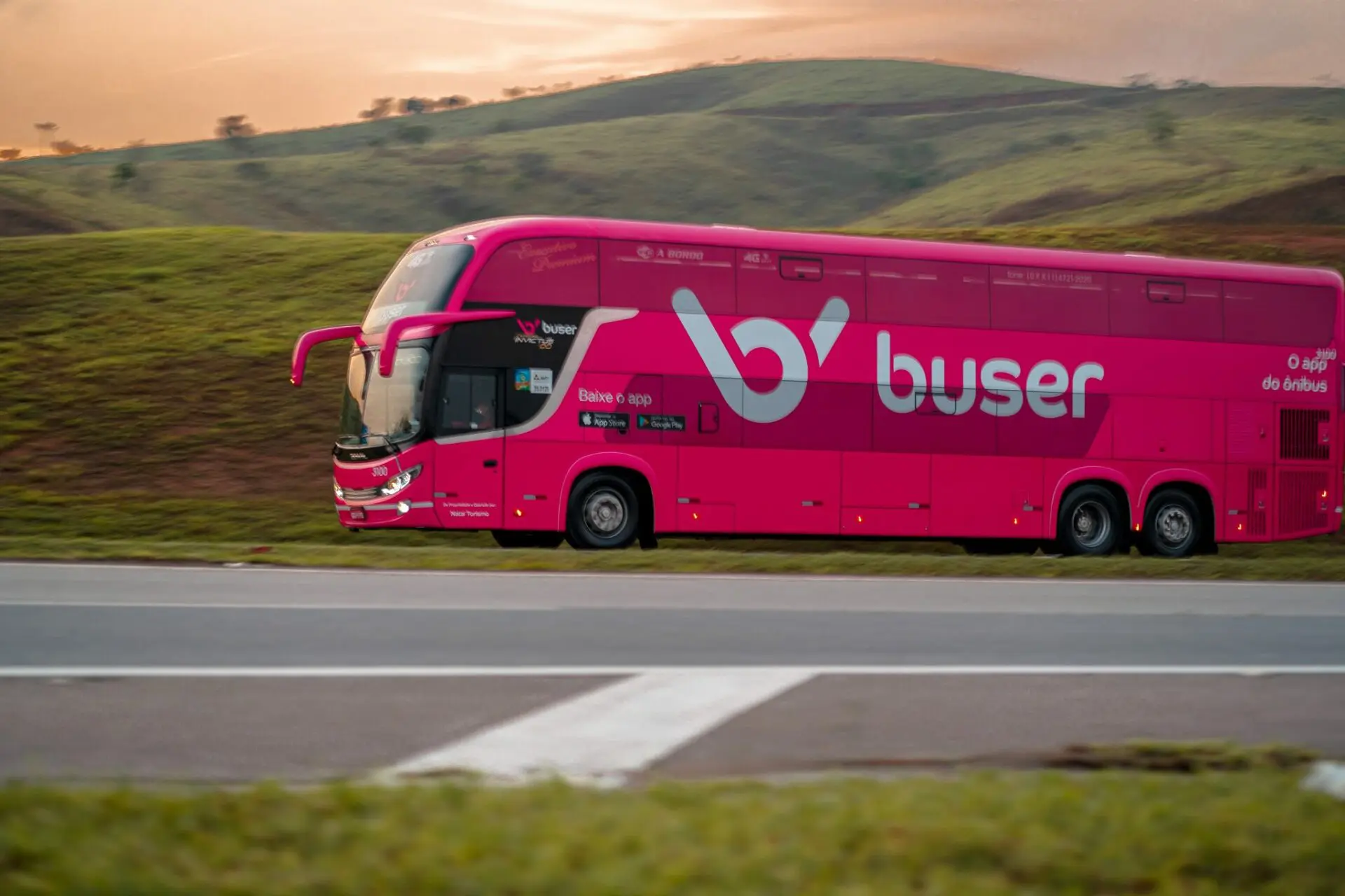 ônibus da startup Buser
