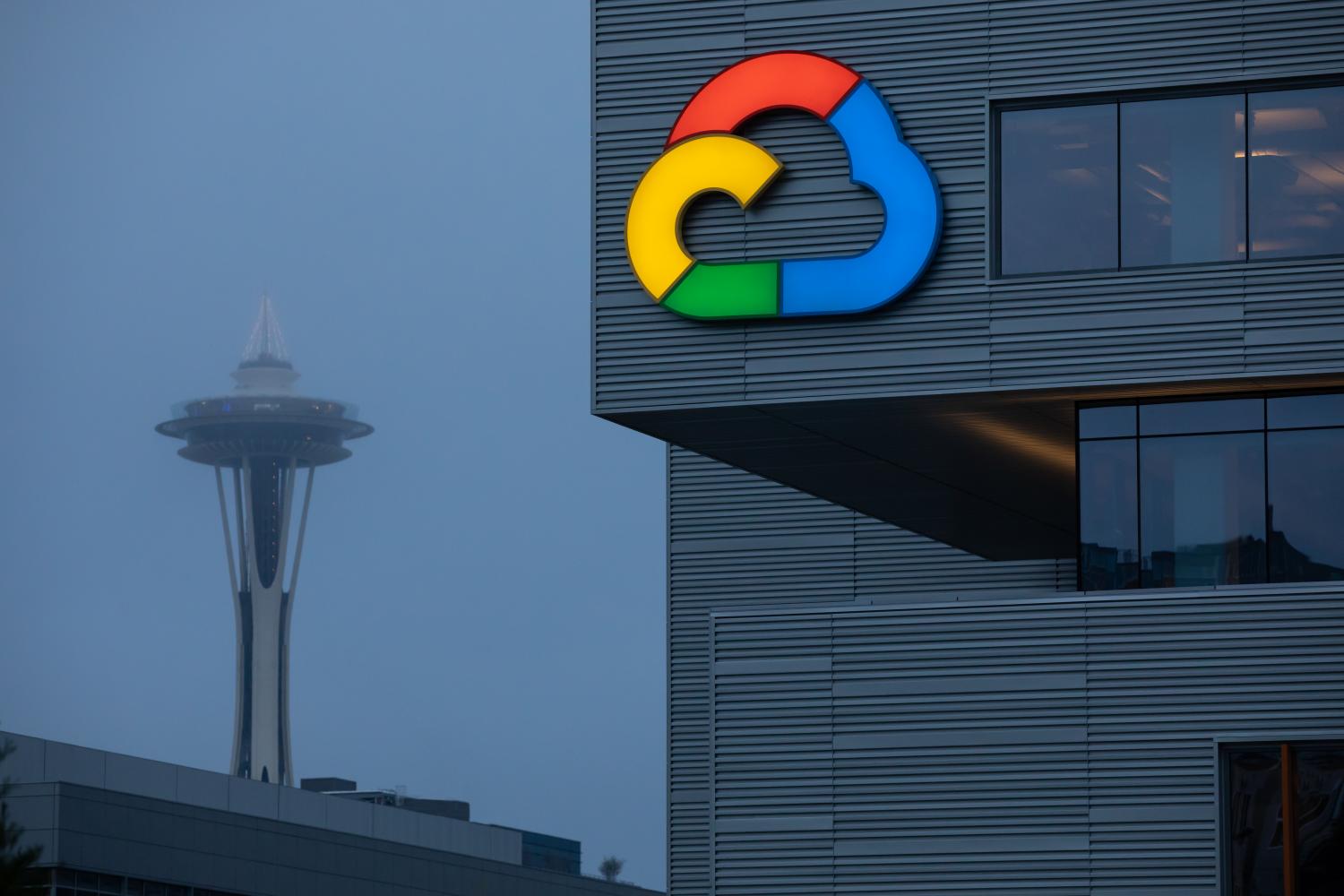 google cloud, logo, fachada