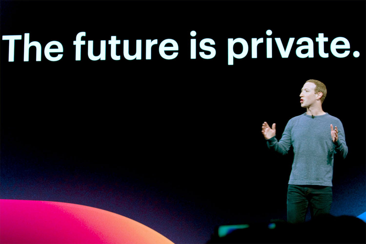 Na Conferência de Desenvolvedores de 2019, Mark Zuckerberg anunciava que “o futuro é privado” - Foto: Anthony Quintano/Creative Commons IA
