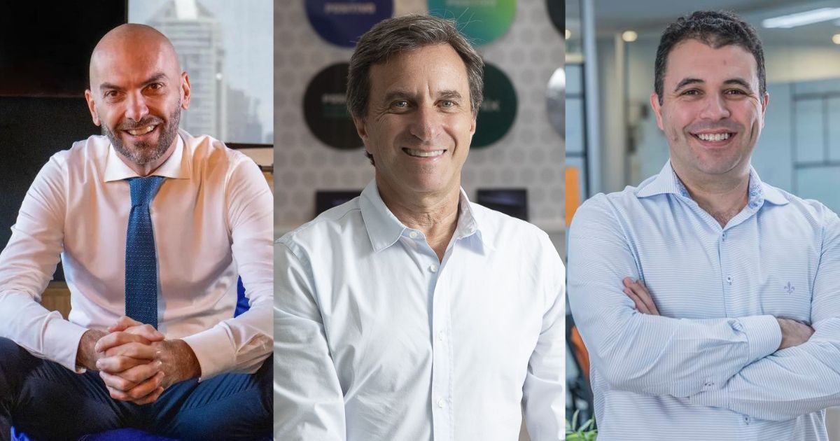 Vote no seu CEO favorito para o prêmio ‘Executivo de TI do Ano – Indústria’ 6 Filippo Di Cesare, Helio Bruck Rotenberg e Mauro Oliveira Fotos: Divulgação