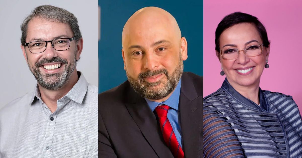 Vote no seu CEO favorito para o prêmio ‘Executivo de TI do Ano – Indústria’ 5 Carlos Morais, Marcelo Bernardino e Tania Consentino Fotos: Divulgação